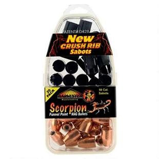 Harvester Scorpion Funnel Point MAG .50 Cal 300 gr .451 Saboted Muzzleloading Bullets 20-Pack
