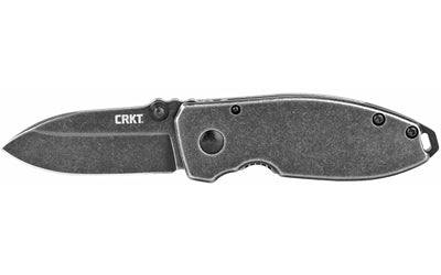 Columbia River CRKT Squid Black Stonewash Folding Knife 2.16-Inch 8Cr13MoV Drop-Point Blade 2490KS