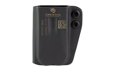 Crucial Concealment Covert Kydex Mag Pouch, Ambidextrous, Black, Fits 2011 and Similar Magazines