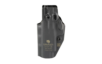 Crucial Concealment Covert Ambidextrous IWB Kydex Holster, Sig P365 Fuse, Matte Black 1413
