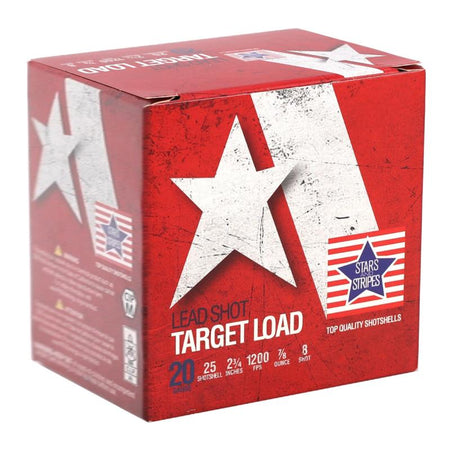 Stars and Stripes 20 Gauge Shotgun Ammo  2.75 in 7/8 oz #8