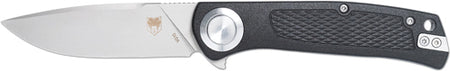 CobraTec Scout EDC Button Lock Folder 3.12-Inch Black Stainless Steel