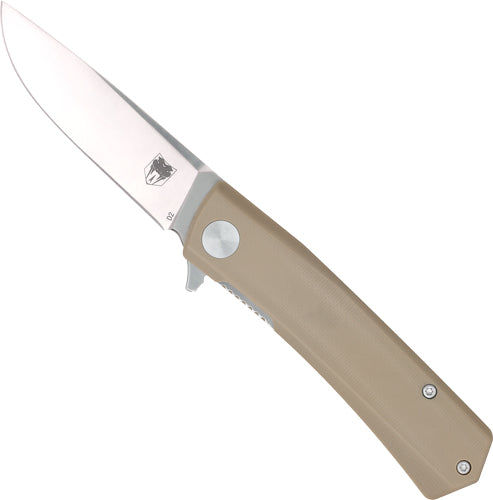 CobraTec Serpent 3" D2 Folding Knife Tan G-10 Scale Handle