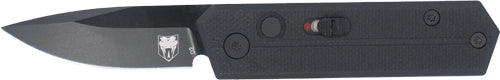 CobraTec Stinger Folder Knife 1.9" Black D2 Blade with SD Button