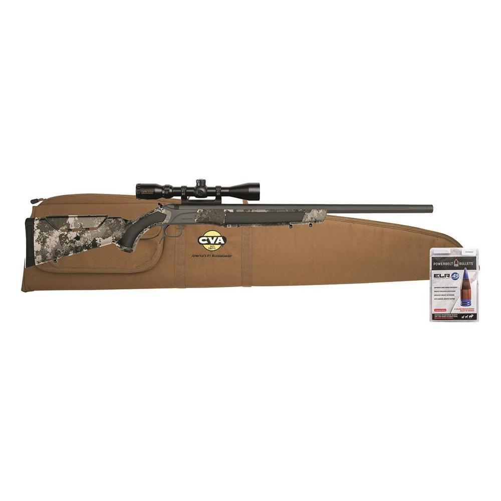 CVA Accura MR-X 45 Cal Muzzleloader Sniper Grey Cerakote KonusPro 3-9x40 BDC Illuminated Scope