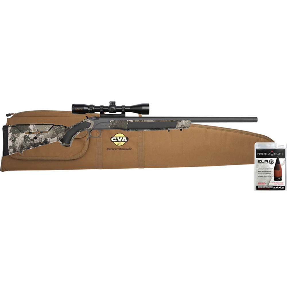 CVA Accura MR-X Muzzleloader 50 Cal Sniper Grey Cerakote with KonusPro 3-9x40 BDC Reticle Scope