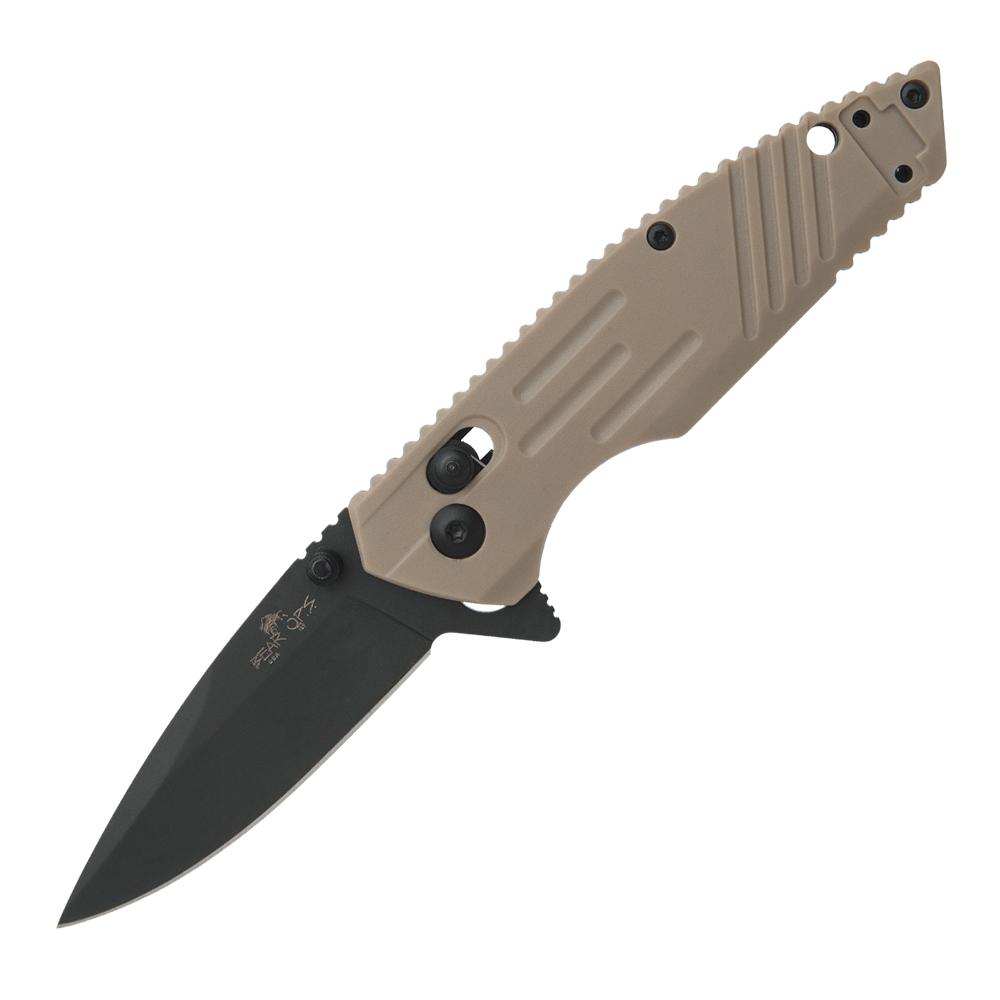 Bear & Son 2-3/4" Drop Point Folding Knife - Desert Sand Zytel Handle