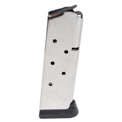 Colt Combat Officer .45 ACP Stainless Magazine with Bumper Pad 7 Rounds