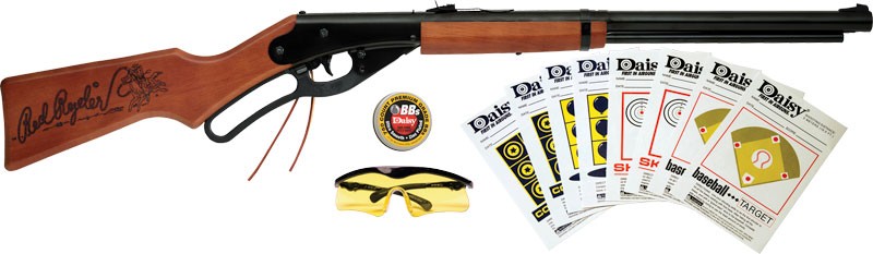 Daisy 1938 Red Ryder Lever Action BB Rifle Shooting Kit with Tin BBs and Targets