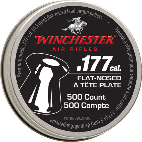 Winchester .177 Caliber Flat Pellet Tins 500-Count 6-Pack