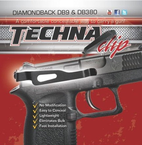 Techna Clip Carry Retention Clip Diamondback DB380/DB9 Right Hand
