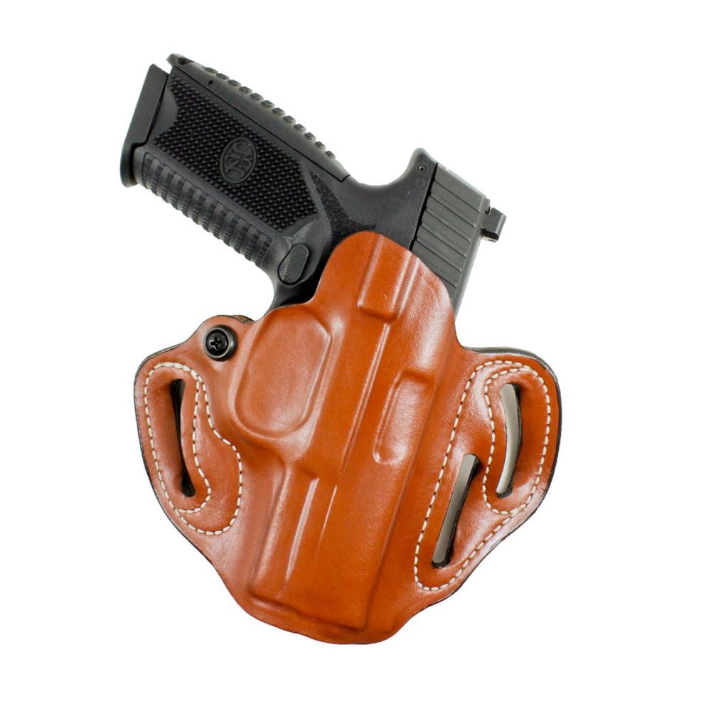 DeSantis No. 002 Speed Scabbard Leather Holster M&P Shield 45 Tan RH