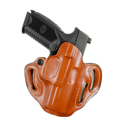 DeSantis No. 002 Speed Scabbard Leather Holster M&P Shield 45 Tan RH