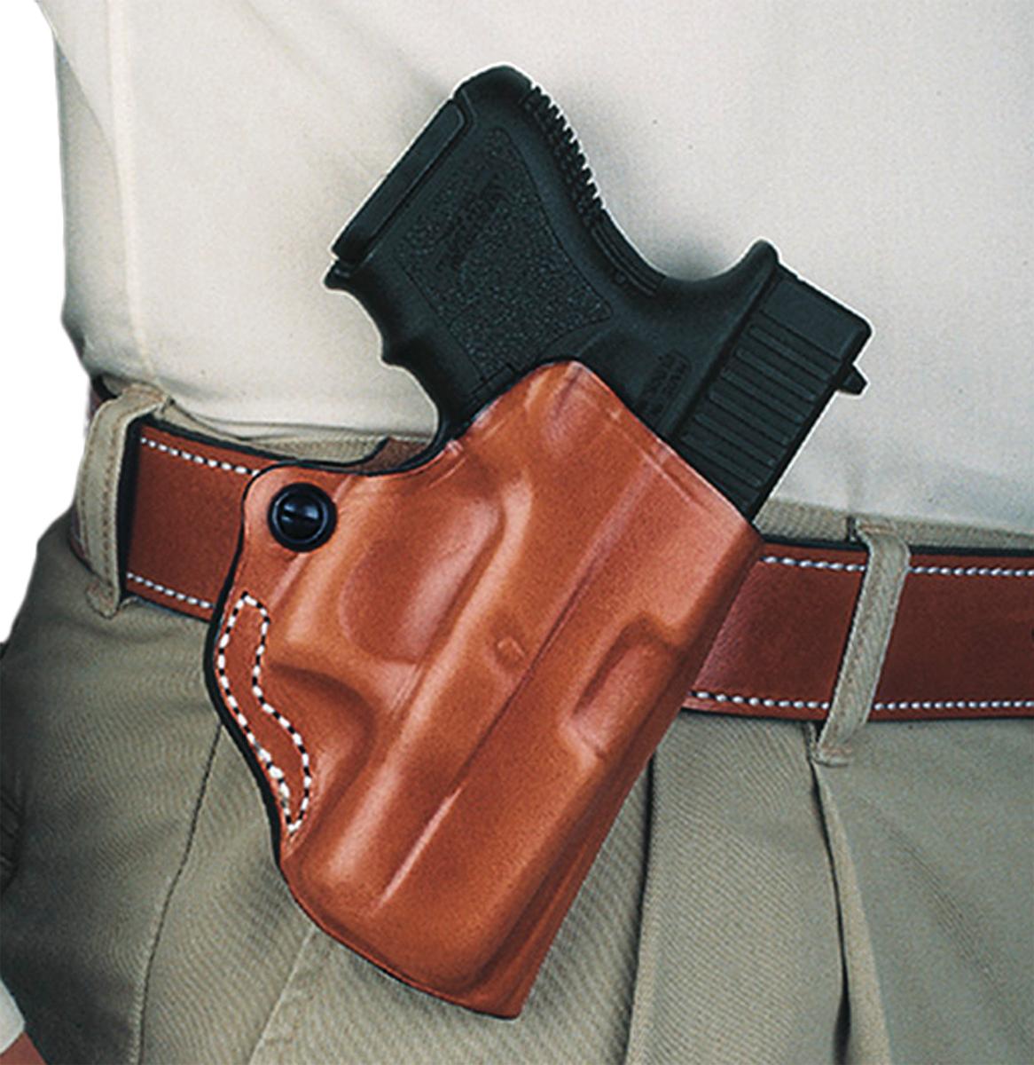 DeSantis 019 Mini Scabbard Belt Holster for Kimber Micro Carry 9mm Tan RH