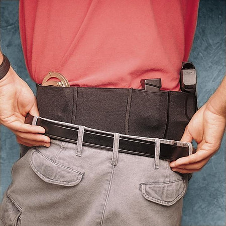 DeSantis Belly Band Concealment Holster 5 Inch Large 36-42 Black Ambi