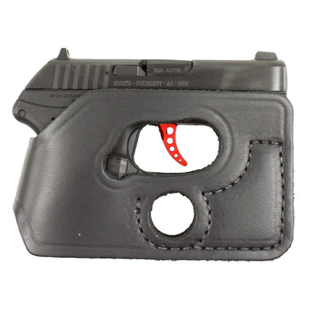 DeSantis Pocket Shot Wallet Holster for Ruger LCP 380 w/ Crimson Trace LG-431 Black
