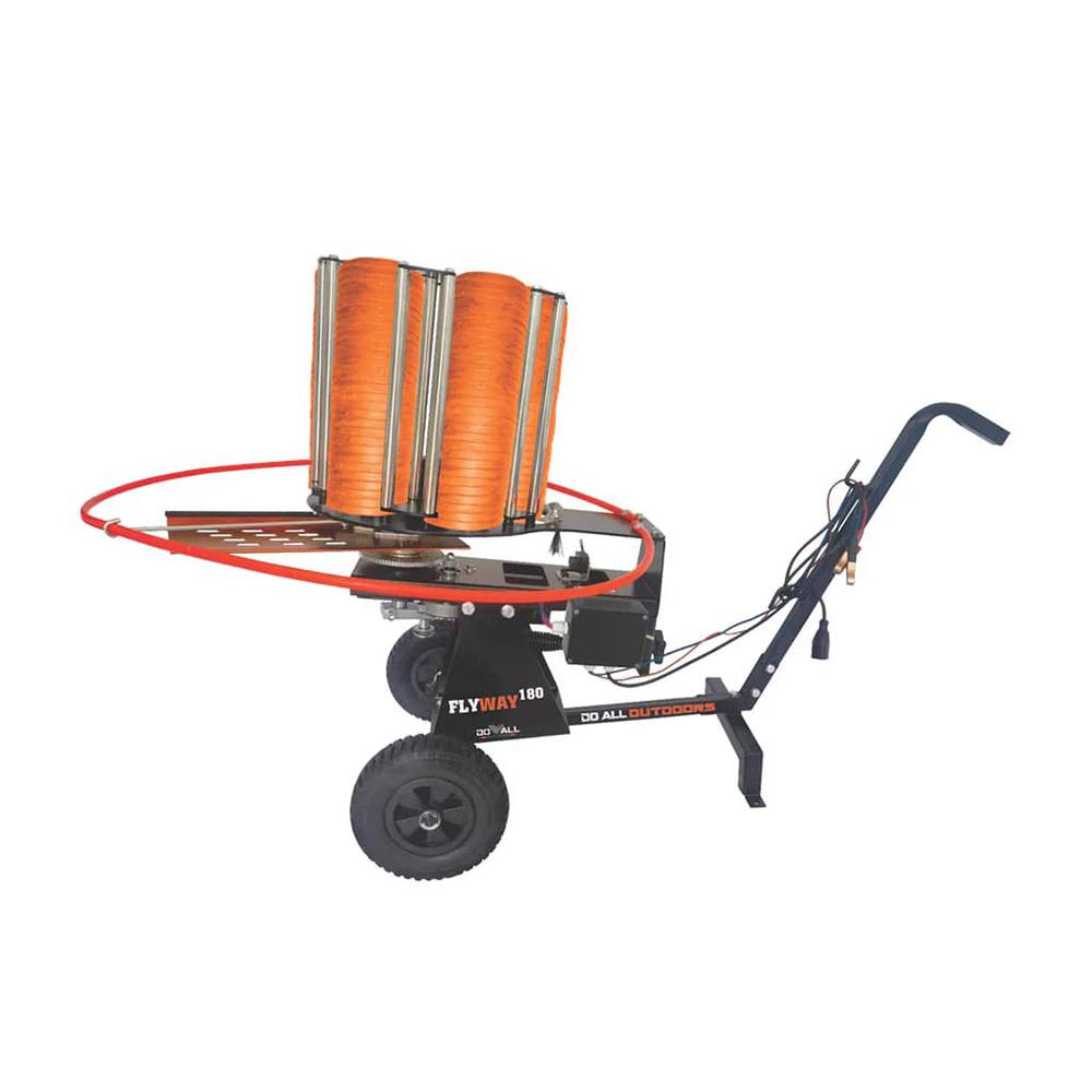 Do All Outdoors FlyWay 180 Automatic Clay Target Thrower Turret Stack and Cart
