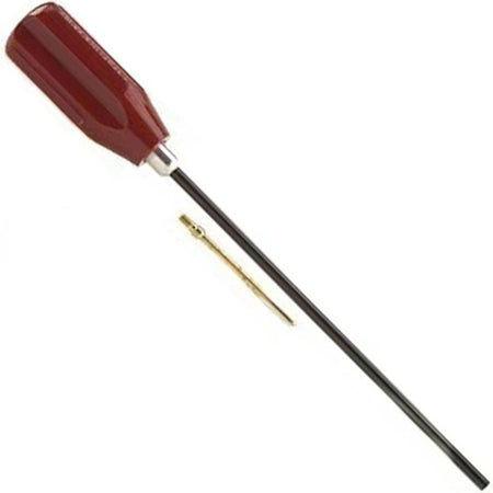 J. Dewey .22 Cal Nylon-Coated Rod 8/32 Female 6.5" with Patch Loop