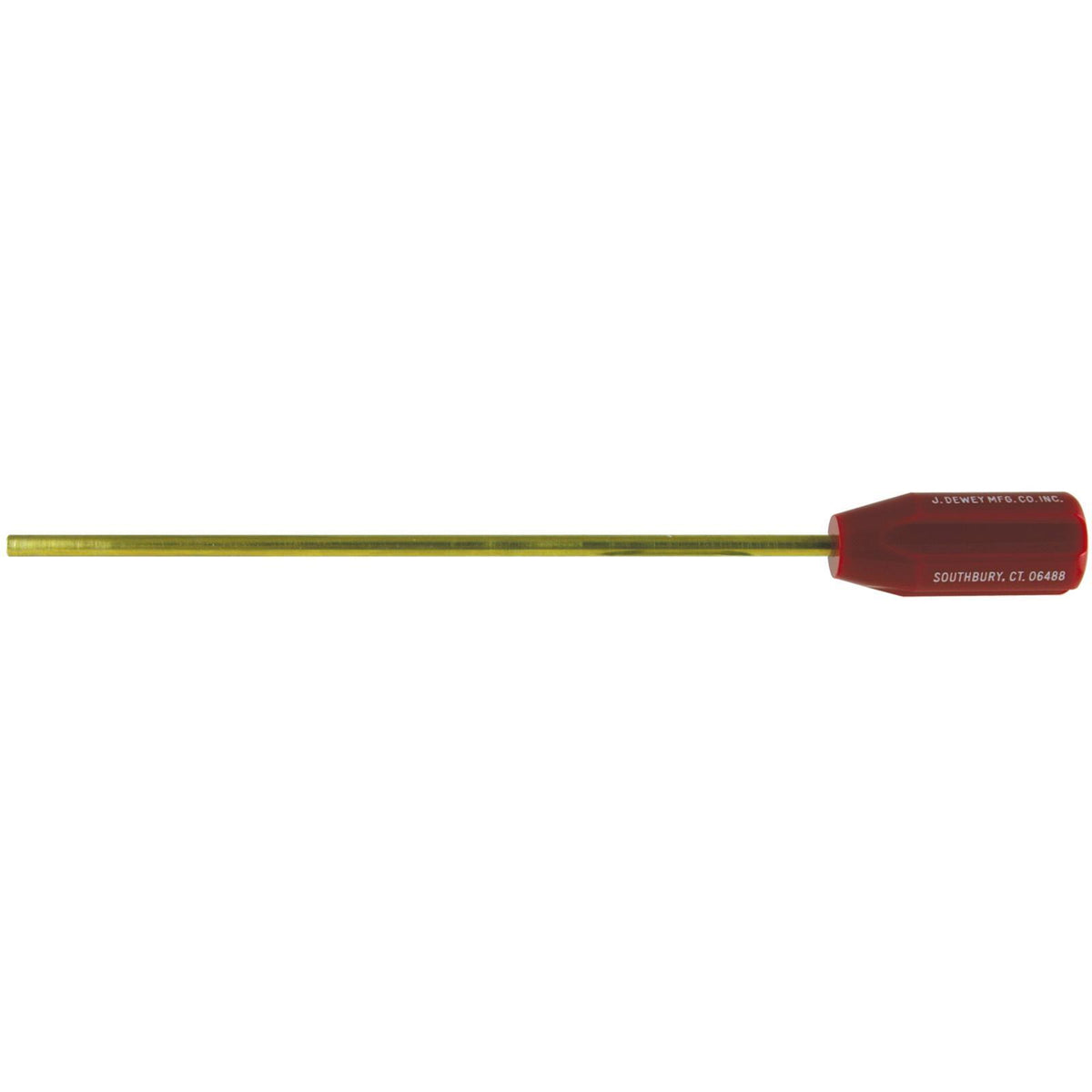 J. Dewey Chamber Rod 9.5" Brass Shaft, 1/4" Dia., 8-32 Female Thread