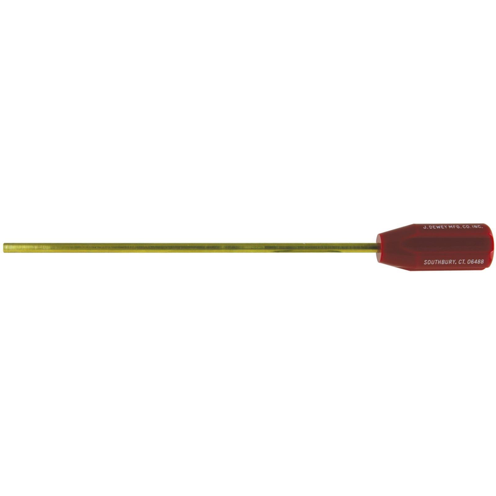 J. Dewey Chamber Rod 9.5" Brass Shaft, 1/4" Dia., 8-32 Female Thread