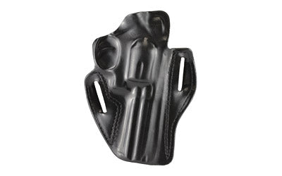 DeSantis Gunhide Speed Scabbard Right-Hand Belt Holster – 4" Ruger GP100, S&W L Frame, Colt Python – Black Leather 002BA34Z0