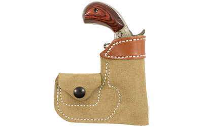 DeSantis Gunhide NAA Mini Pistol Pocket Holster – Integrated Ammo Pouch, 1"-1.125" Barrel – Ambidextrous, Tan Suede 109NAX4Z0