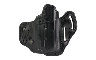 DeSantis Gunhide 201BA6VZ0 Vengeance Scabbard Leather OWB Holster, Glock 19/23/32 with TLR-7A, Right, Black