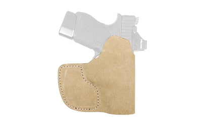 DeSantis Gunhide Nemesis Holster for GLOCK 43/43X MOS, Suede Leather, Ambidextrous, Natural