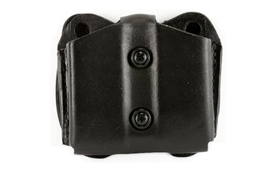 DeSantis Gunhide Double Mag Pouch for 9mm – Ambidextrous, Dual Tension Device, Black Unlined Leather A01BJGGZ0