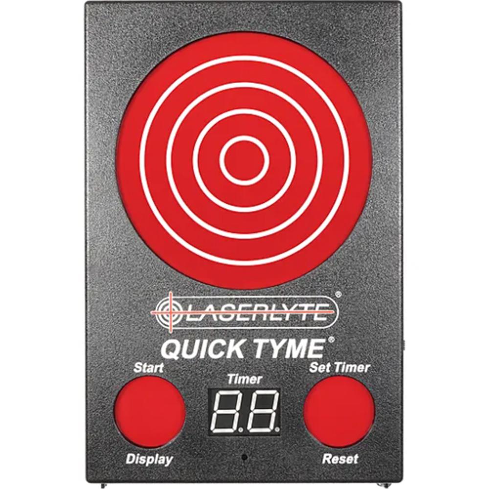 LaserLyte Quick Tyme At-Home Dry-Fire Training Target 9.5"x6.5" Black and Red 1231435