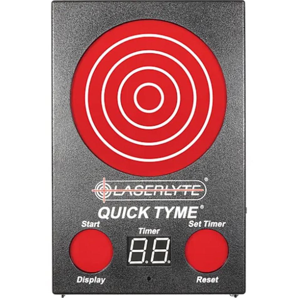 LaserLyte Quick Tyme At-Home Dry-Fire Training Target 9.5"x6.5" Black and Red 1231435