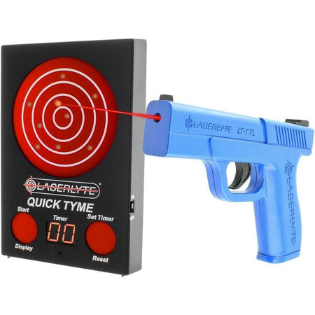 LaserLyte Quick Tyme Laser Trainer Target POI Display with Training Handgun