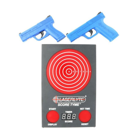 LaserLyte Score Tyme Trainer Target Kit with Dual Pistols and POI Display