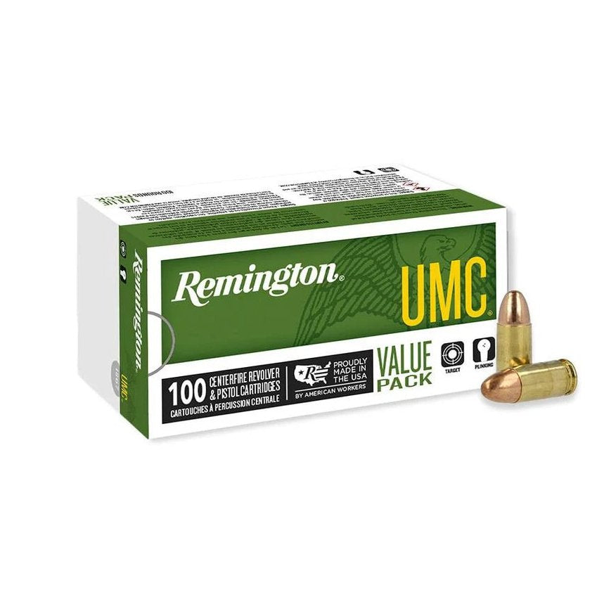 Remington 9mm Luger / Parabellum UMC Value Pack 115 grain Full Metal Jacket ammunition
