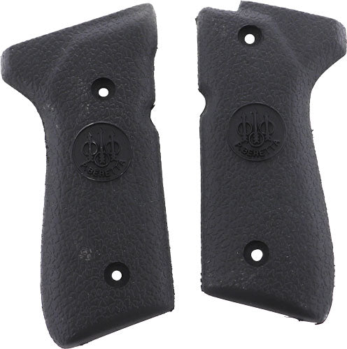 Beretta 92/96 Series Black Smooth Rubber Grip Panels