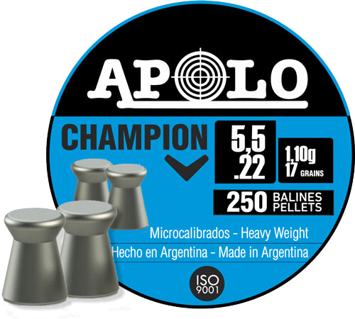 Hatsan Apolo .22 Champion Airgun Pellets 17 Grain Pack of 250