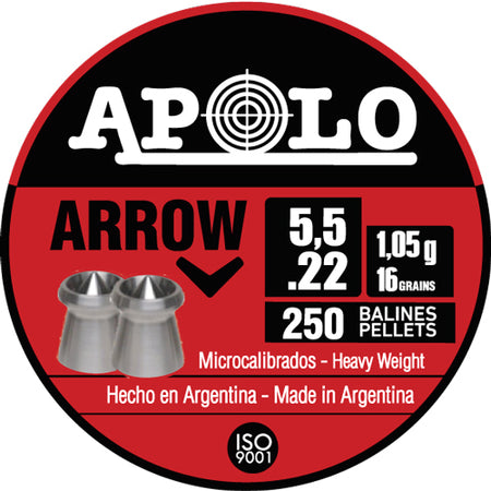 Hatsan Apolo .22 Arrow Airgun Pellets 16 Grain Pack of 250