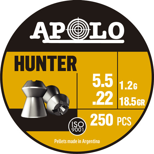 Hatsan Apolo .22 Hunter Airgun Pellets 18.5 Grain Pack of 250