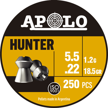 Hatsan Apolo .22 Hunter Airgun Pellets 18.5 Grain Pack of 250