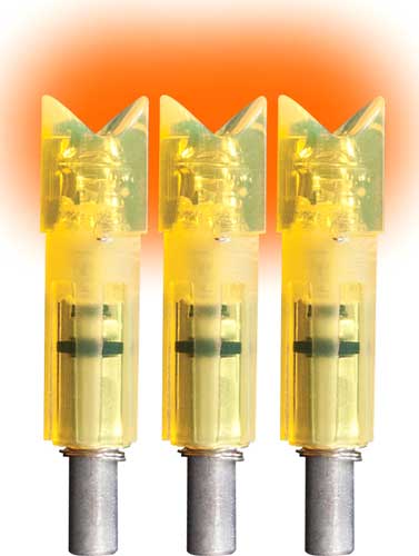 Lumenok Lighted Crossbow Nock HD Orange Crescent Easton 3PK
