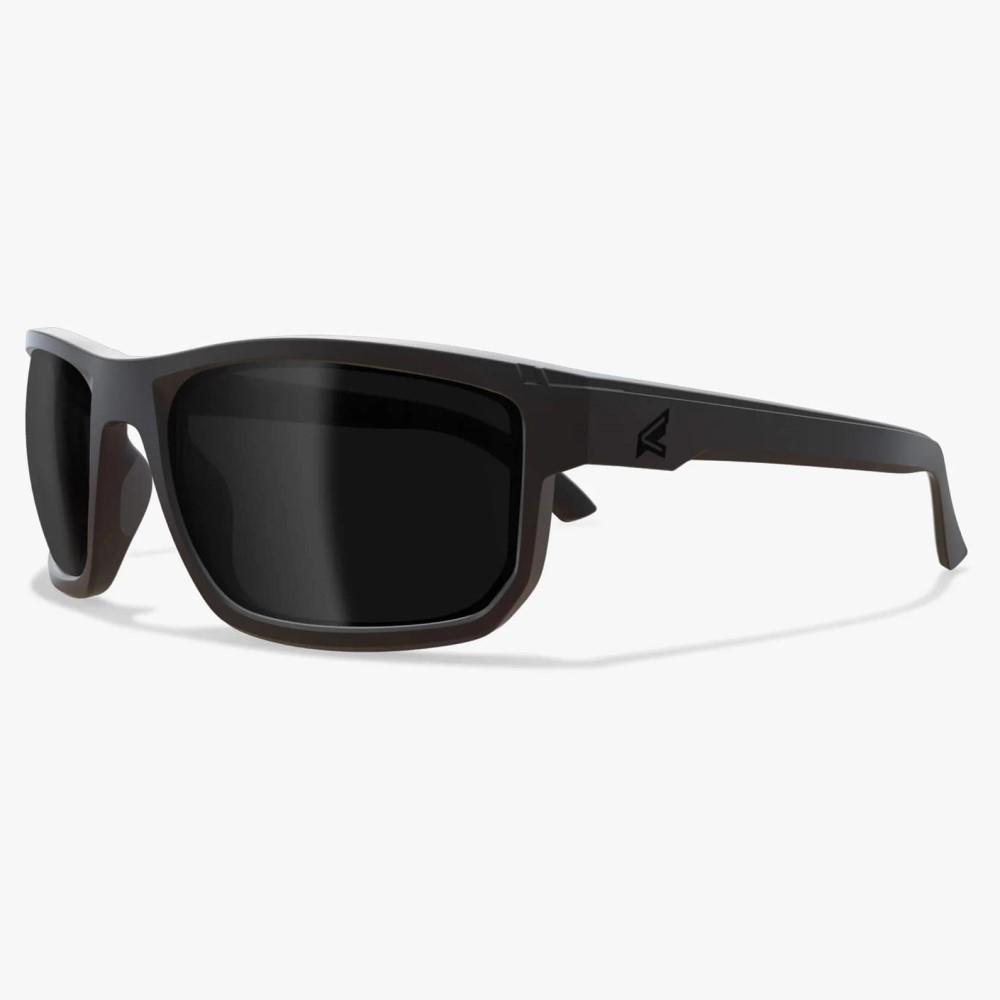 Edge Defiance Black Frame Safety Glasses Smoke Vapor Shield Lens Z87+