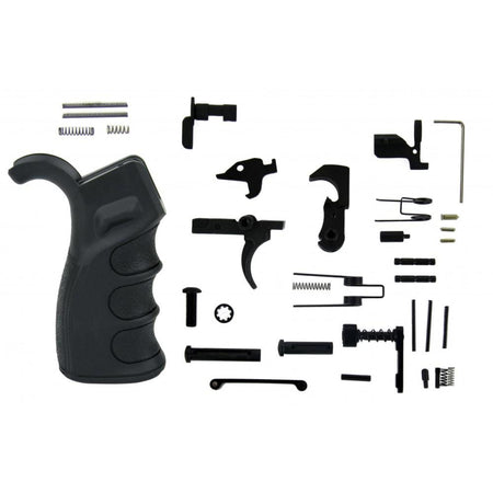 TacFire AR-10 Black Lower Parts Kit with Pistol Grip