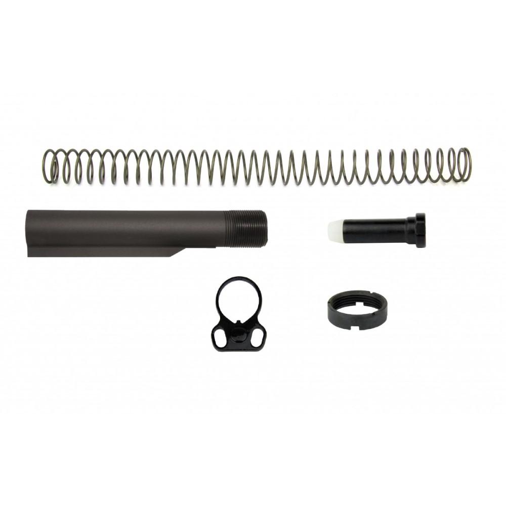 TacFire AR-10 Mil-Spec 6-Position Buffer Tube Kit with Ambi Sling Adapter