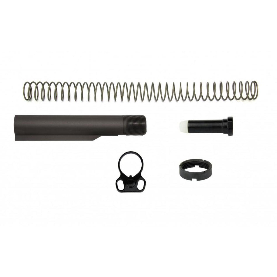 TacFire AR-10 Mil-Spec 6-Position Buffer Tube Kit with Ambi Sling Adapter