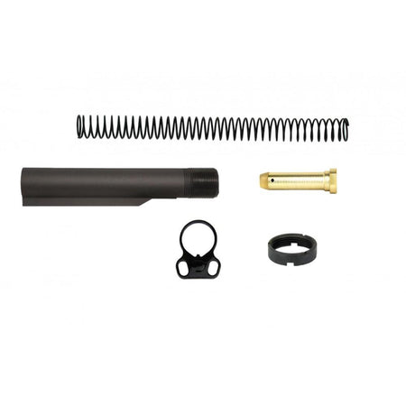 TacFire 6-Position Mil-Spec AR-15 Buffer Tube Kit with Dual Loop End Plate