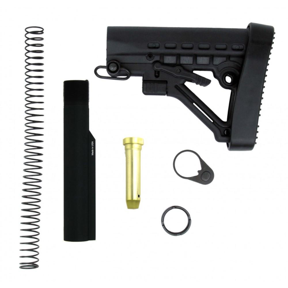 TacFire AR-15 Buffer Tube Kit Mil-Spec with QD Swivel Attachments