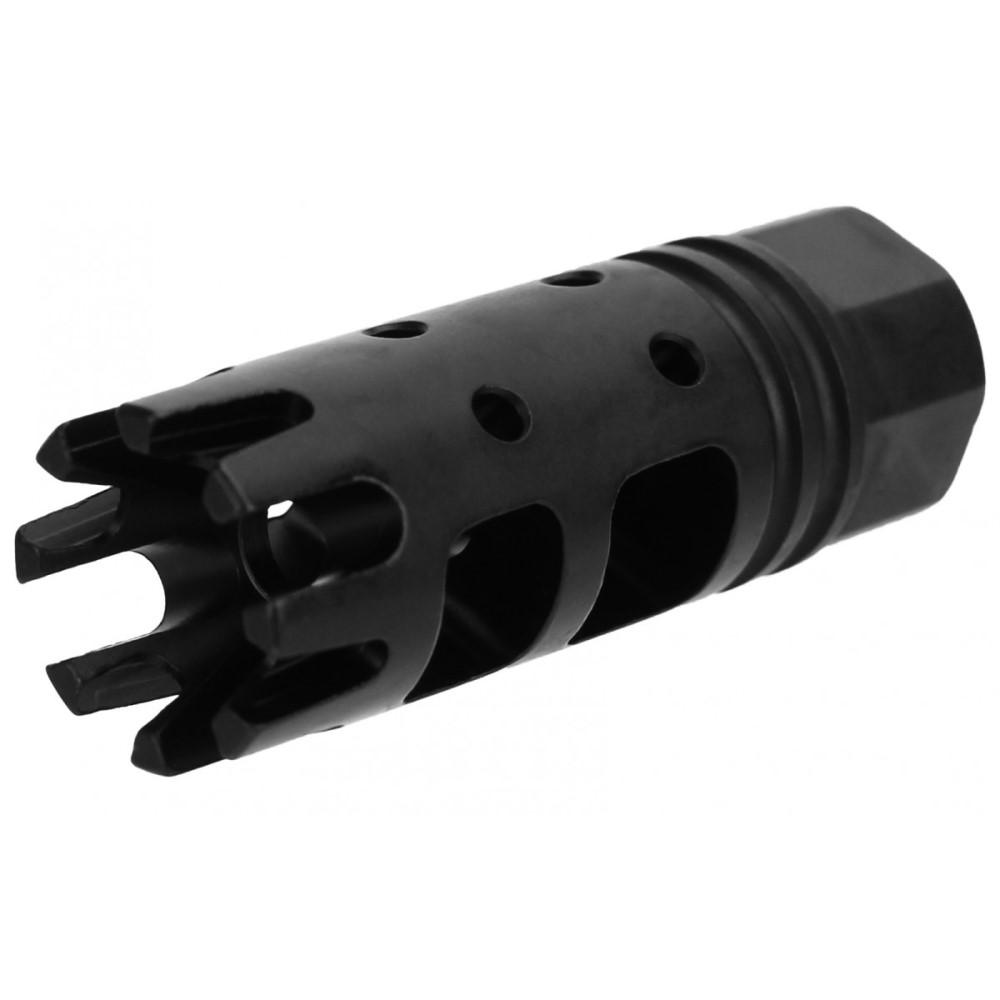 TacFire .223/5.56 Crown Muzzle Brake 1/2x28 Black Nitride Finish