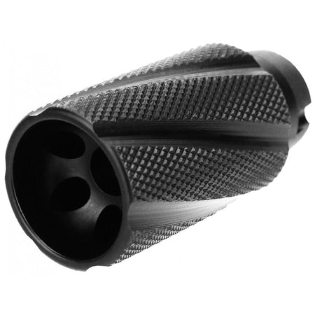 TacFire Linear Compensator Knurled 7.62x39 14x1 LH Flash & Concussion Forwarder Black