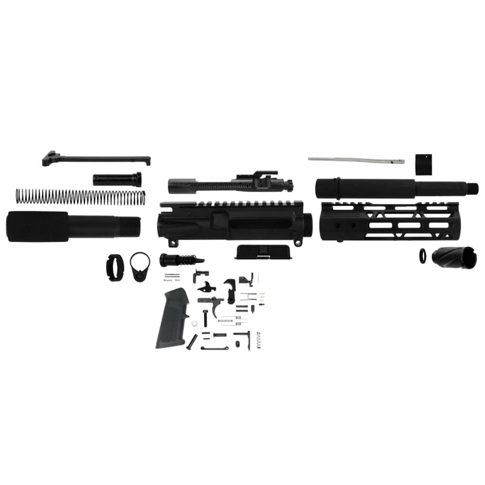 TacFire 300 Blackout 7.5-Inch Unassembled AR Pistol Kit with Lower Parts