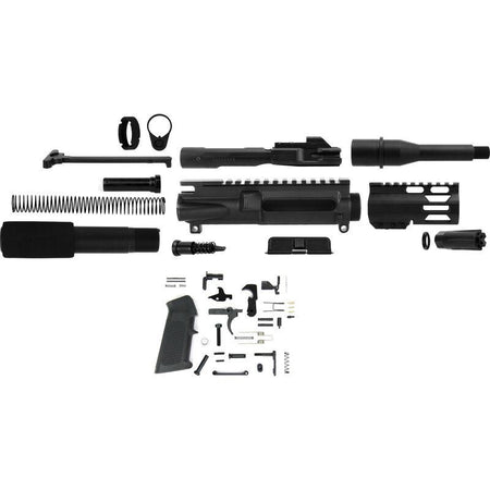 TacFire 9mm AR-15 Pistol Complete Build Kit 7" Barrel Unassembled with Lower Parts Kit